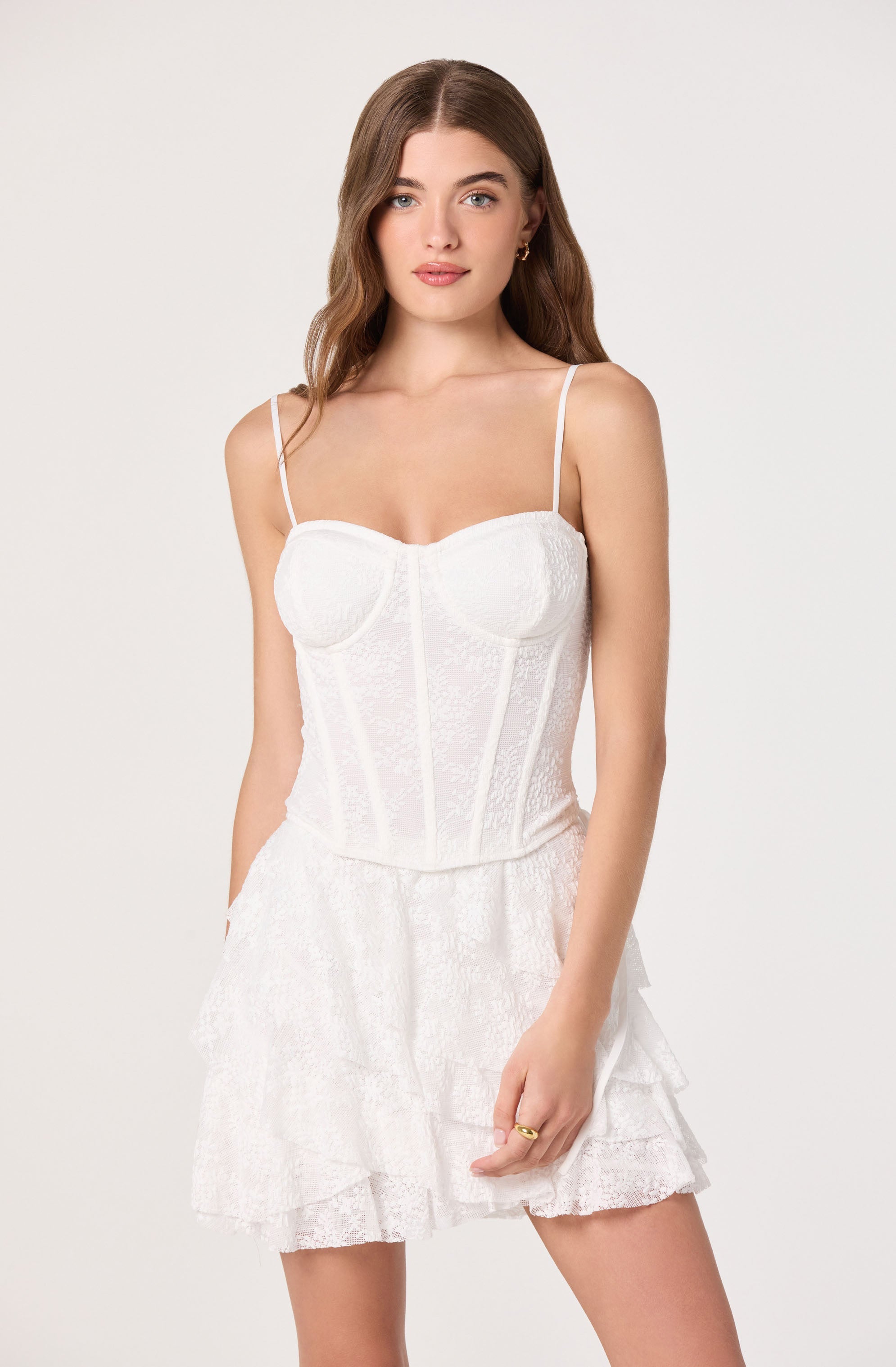 Madeleine Lace Bustier Crop Top