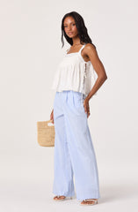 Lori Eyelet Babydoll Tank Top