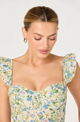 Wedelia Eyelet Corset Crop Top