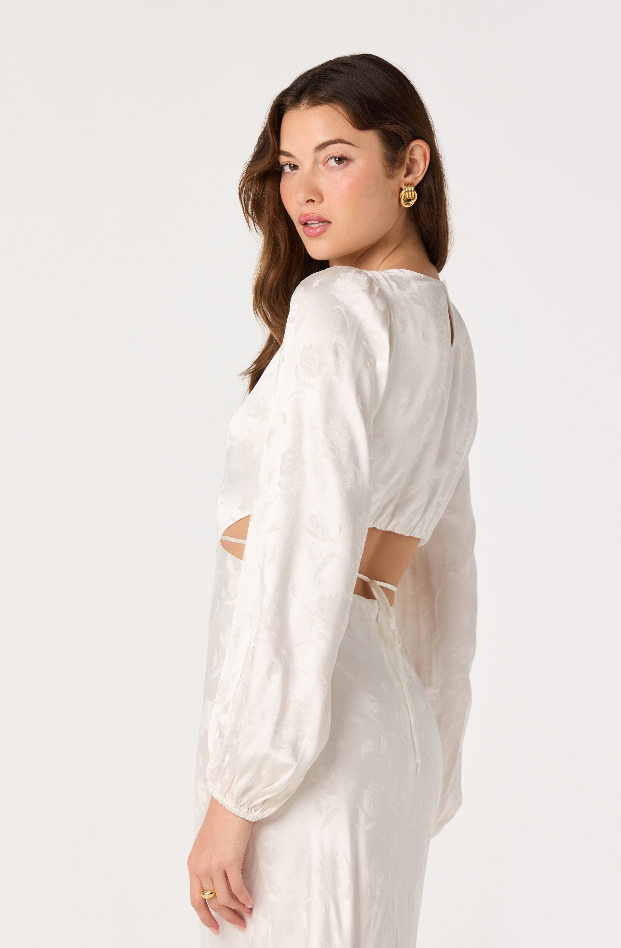 Quinn Floral Jacquard Maxi Dress