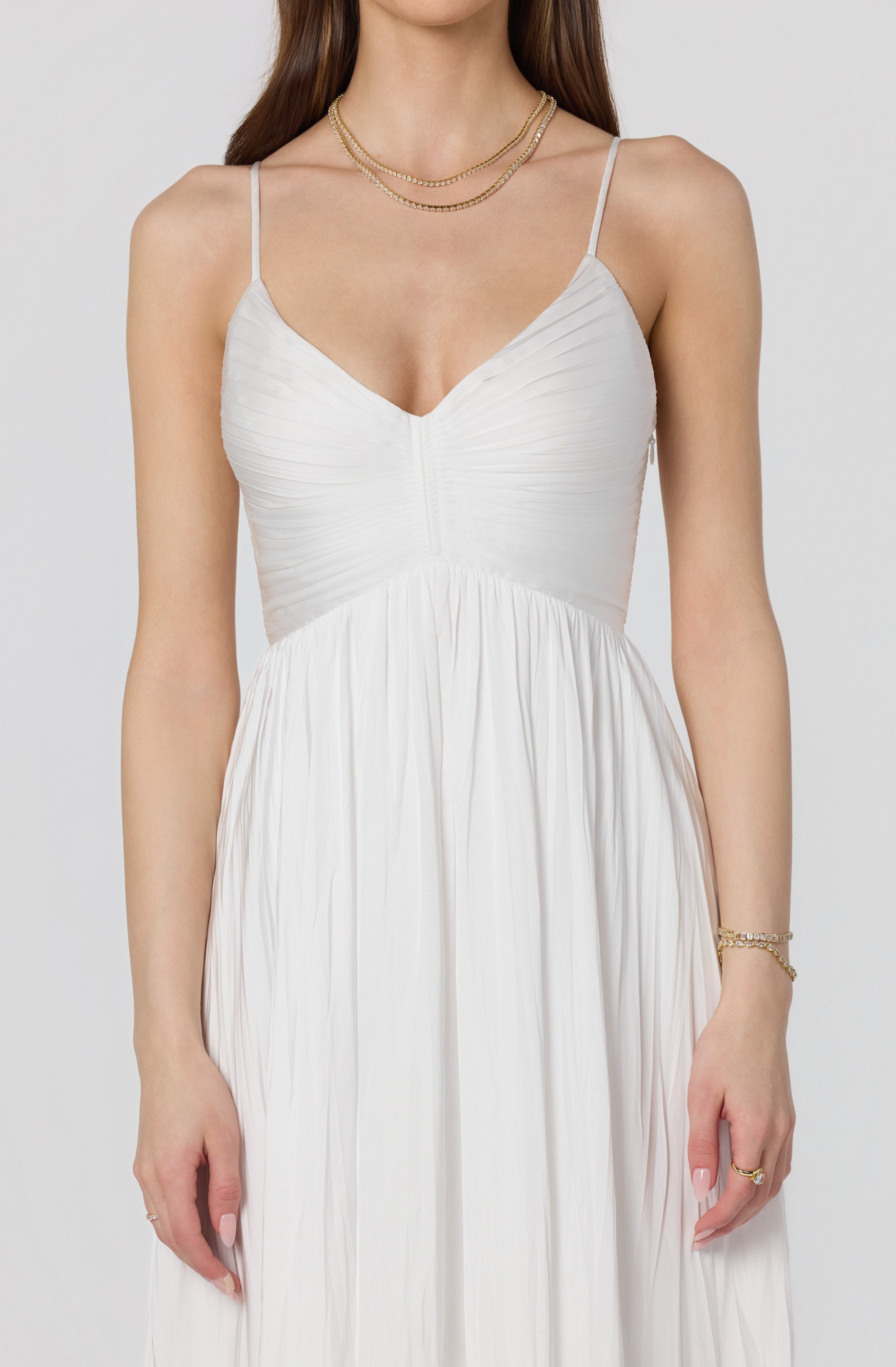 Maeve Pleated Midi Dress
