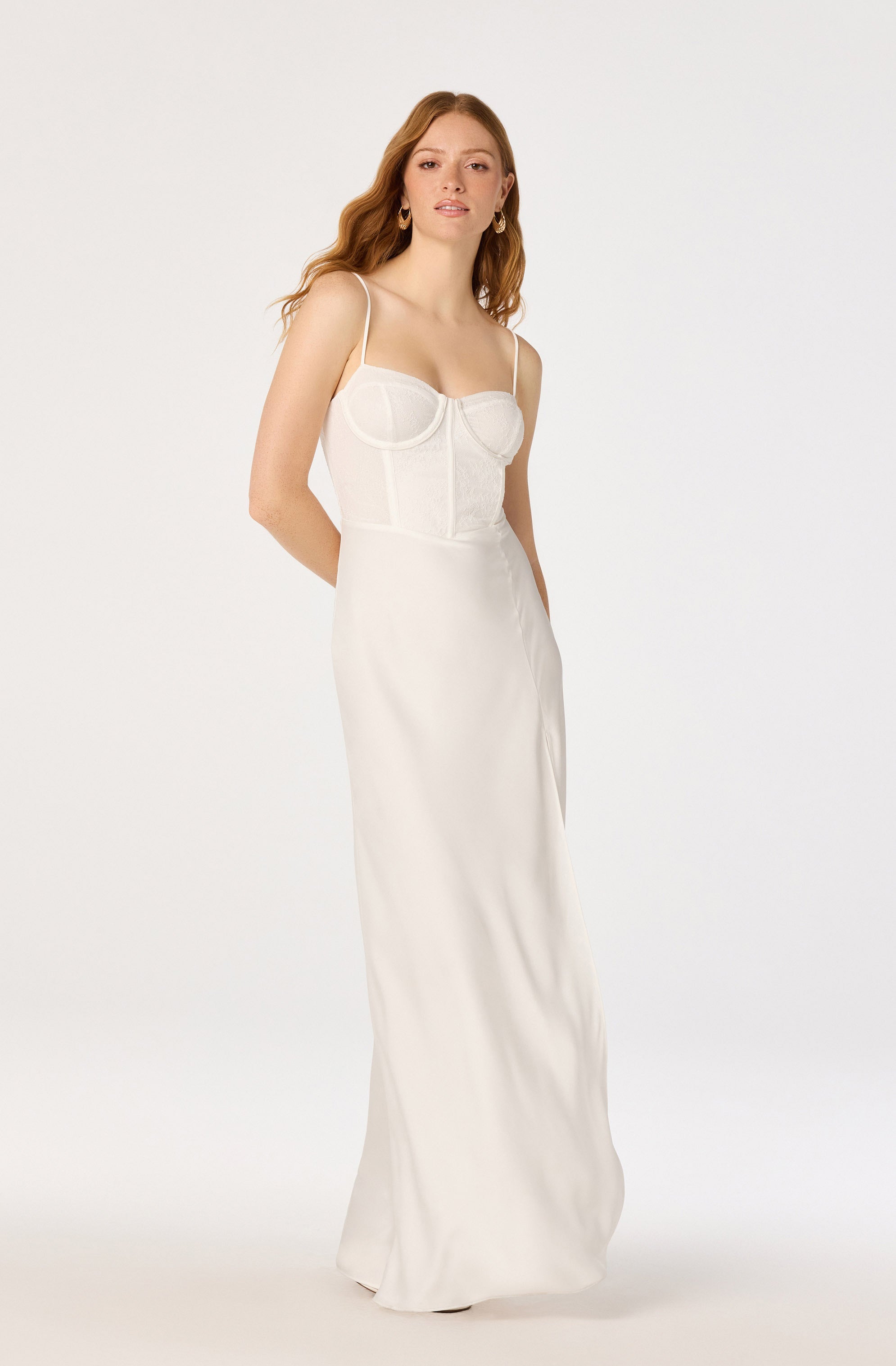 Zinnia Lace Bustier Maxi Gown