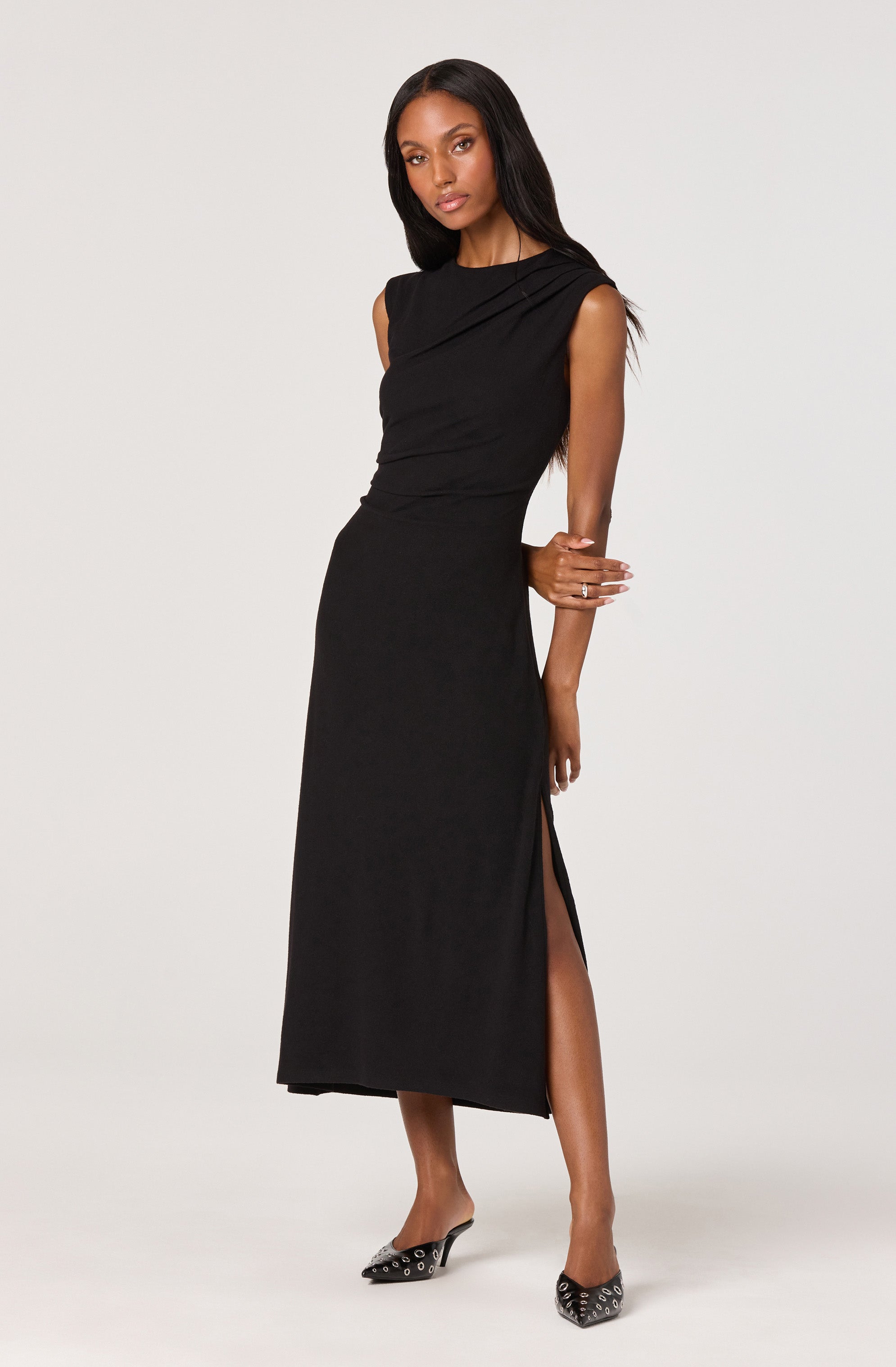 Draped Midi Dress
