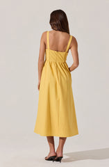 Sweetheart Corset Linen Dress