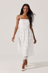Floral Lace Midi Dress