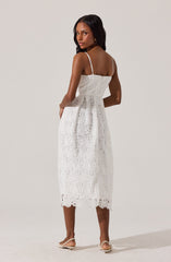 Floral Lace Midi Dress
