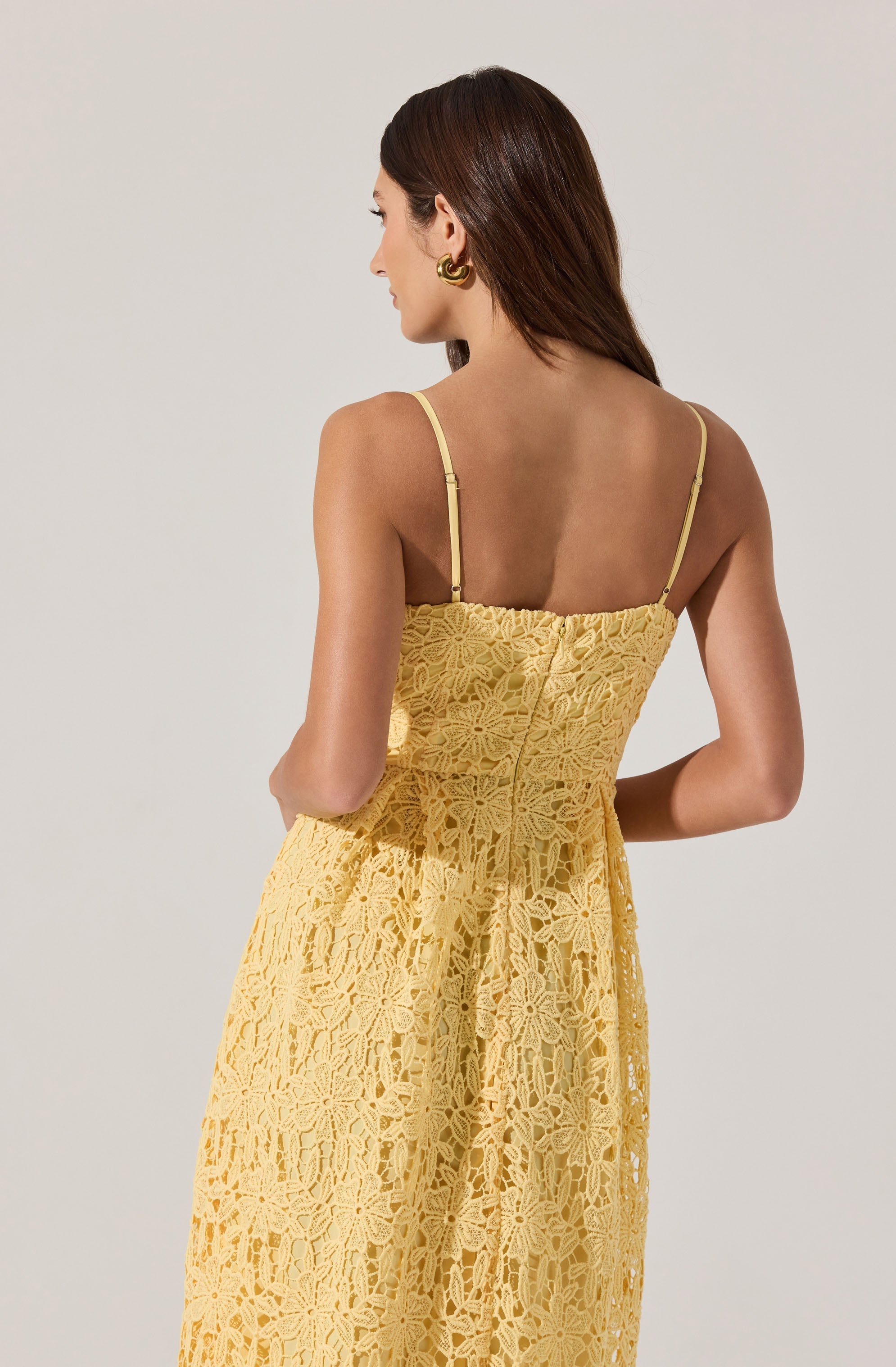 Floral Lace Midi Dress