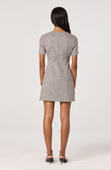 Square Neck Blazer Mini Dress