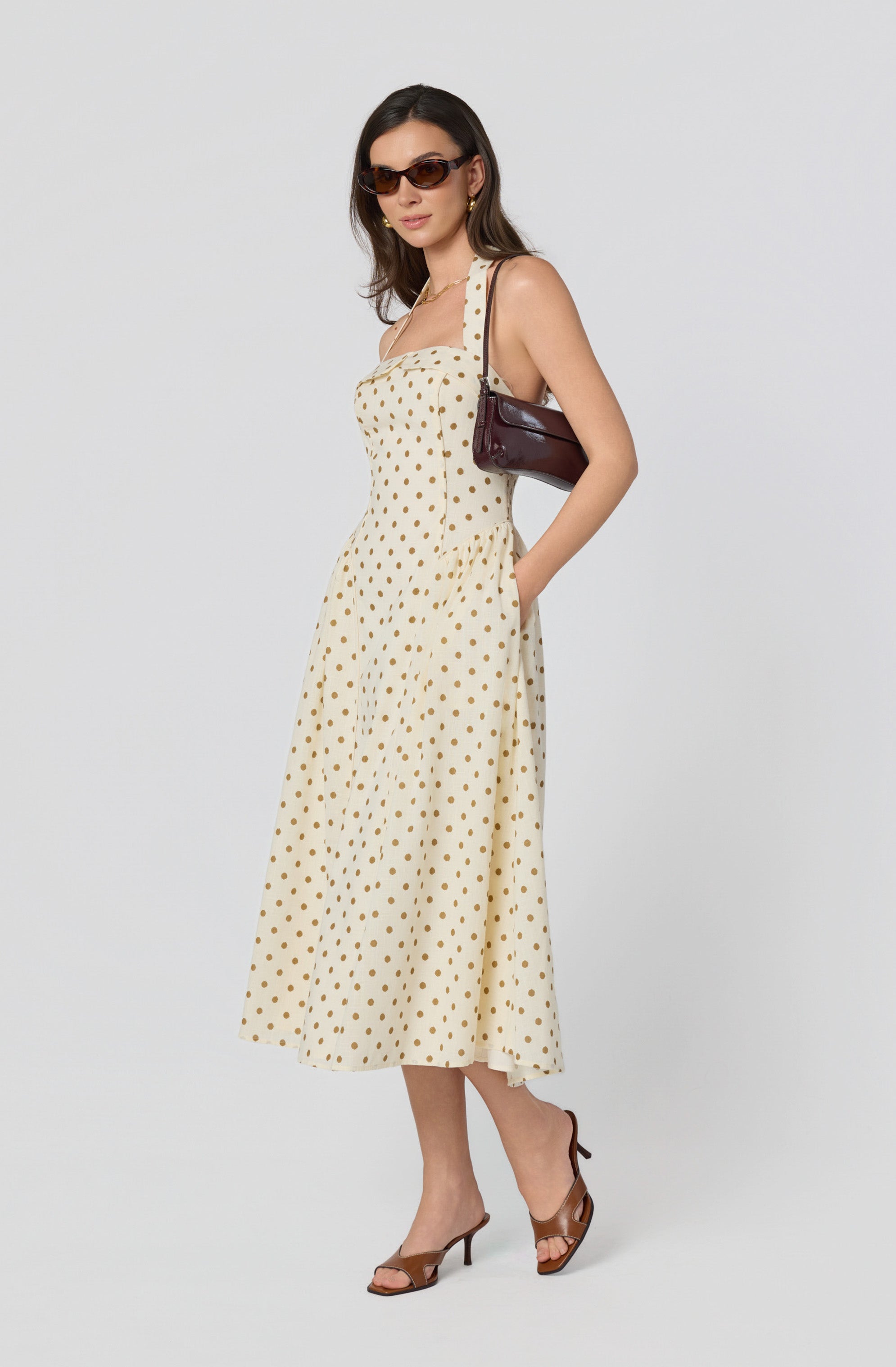 Marianna Halter Midi Dress