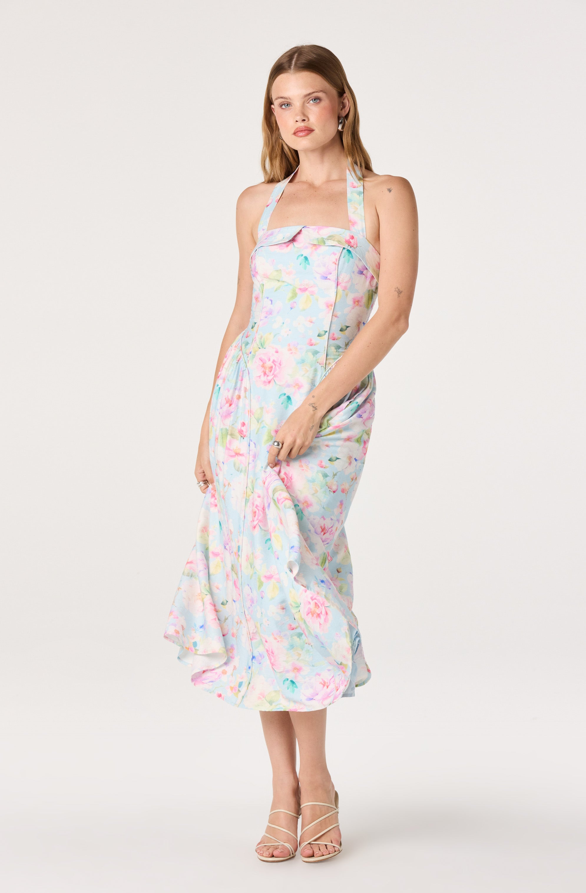 Marianna Halter Midi Dress