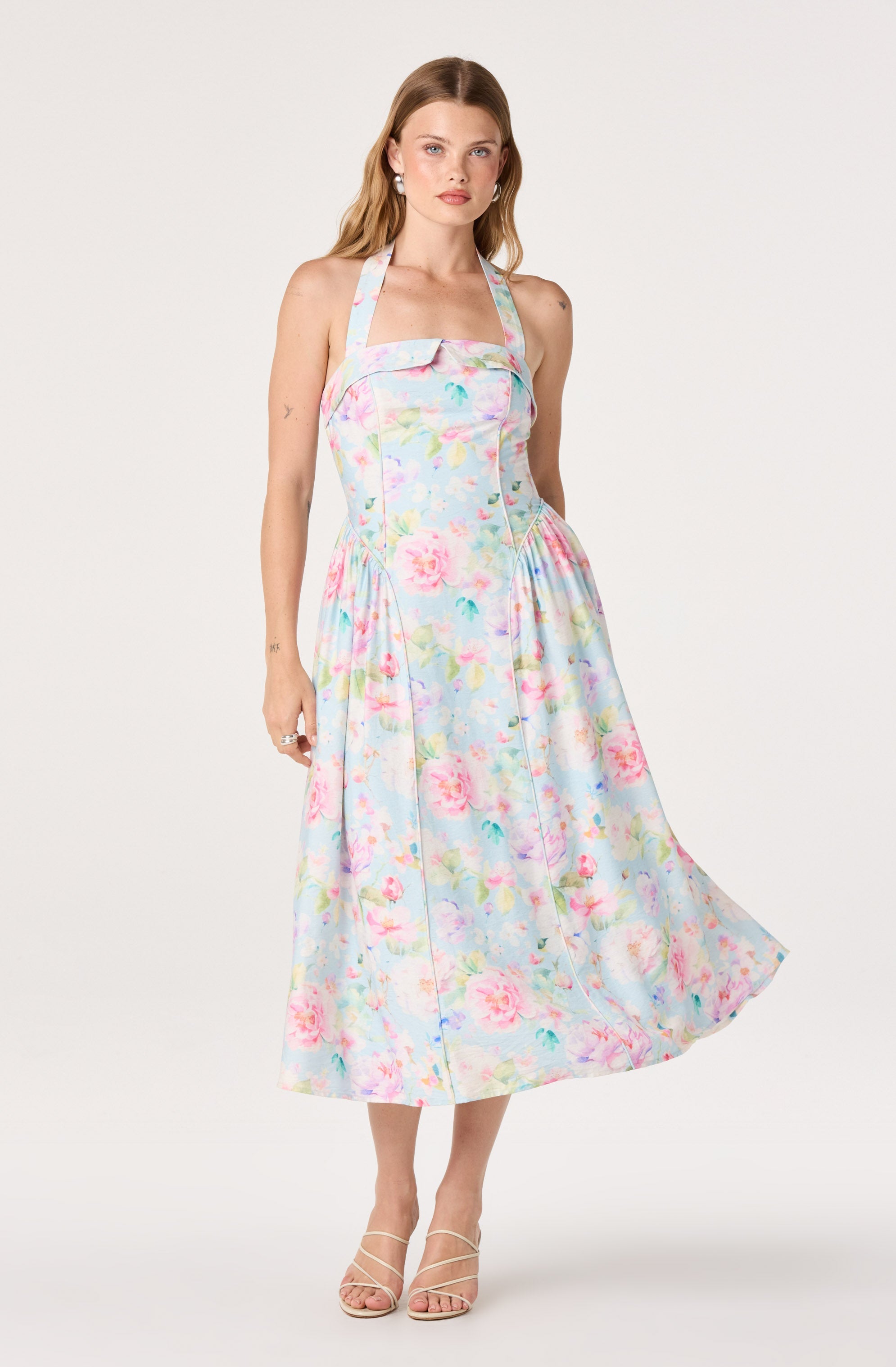 Marianna Halter Midi Dress