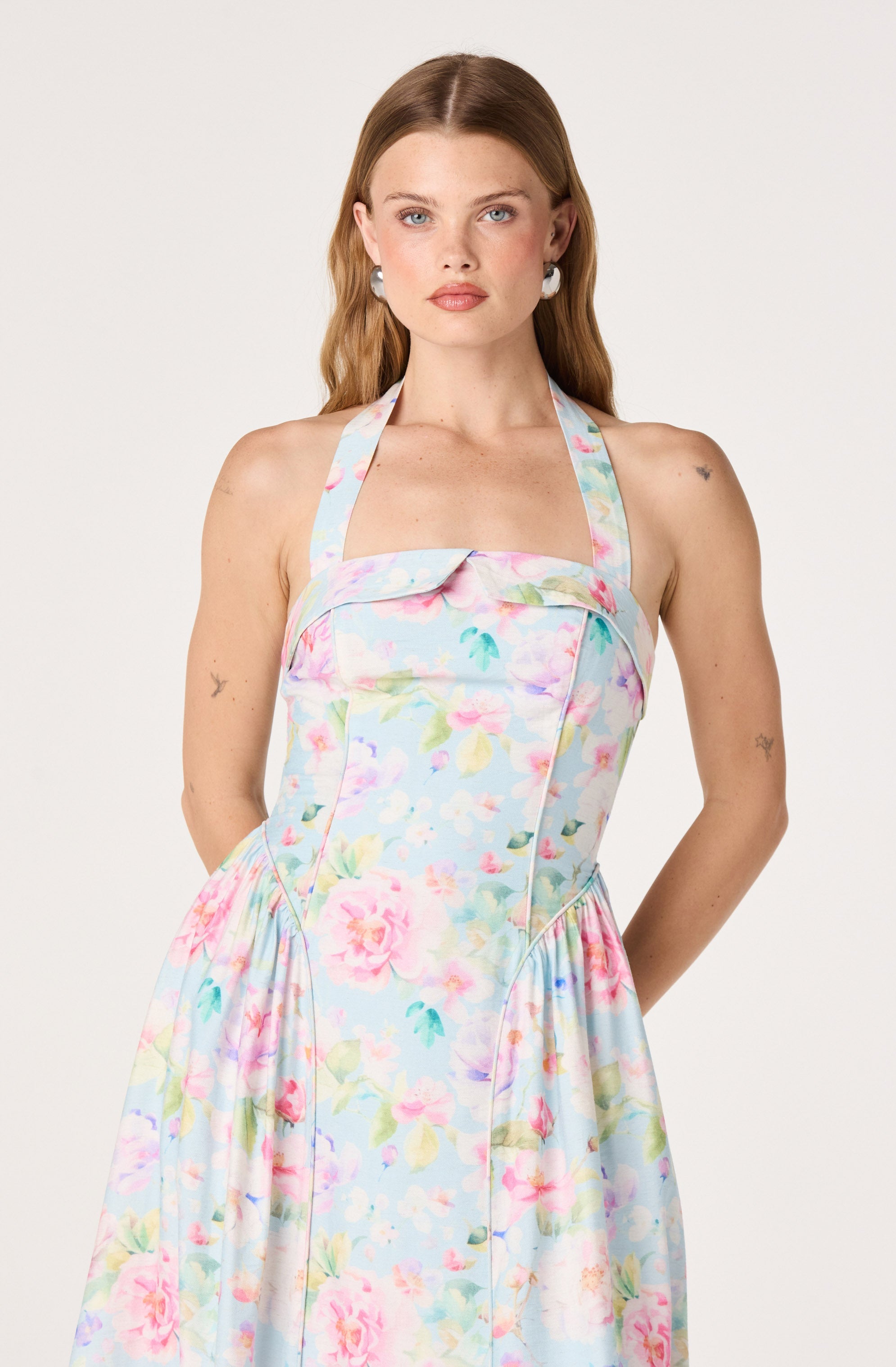Marianna Halter Midi Dress