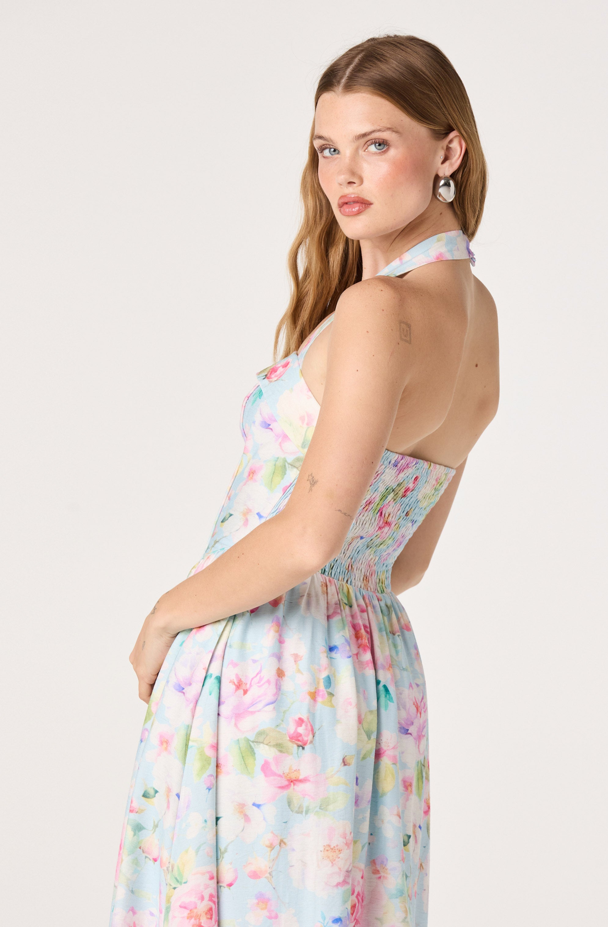 Marianna Halter Midi Dress
