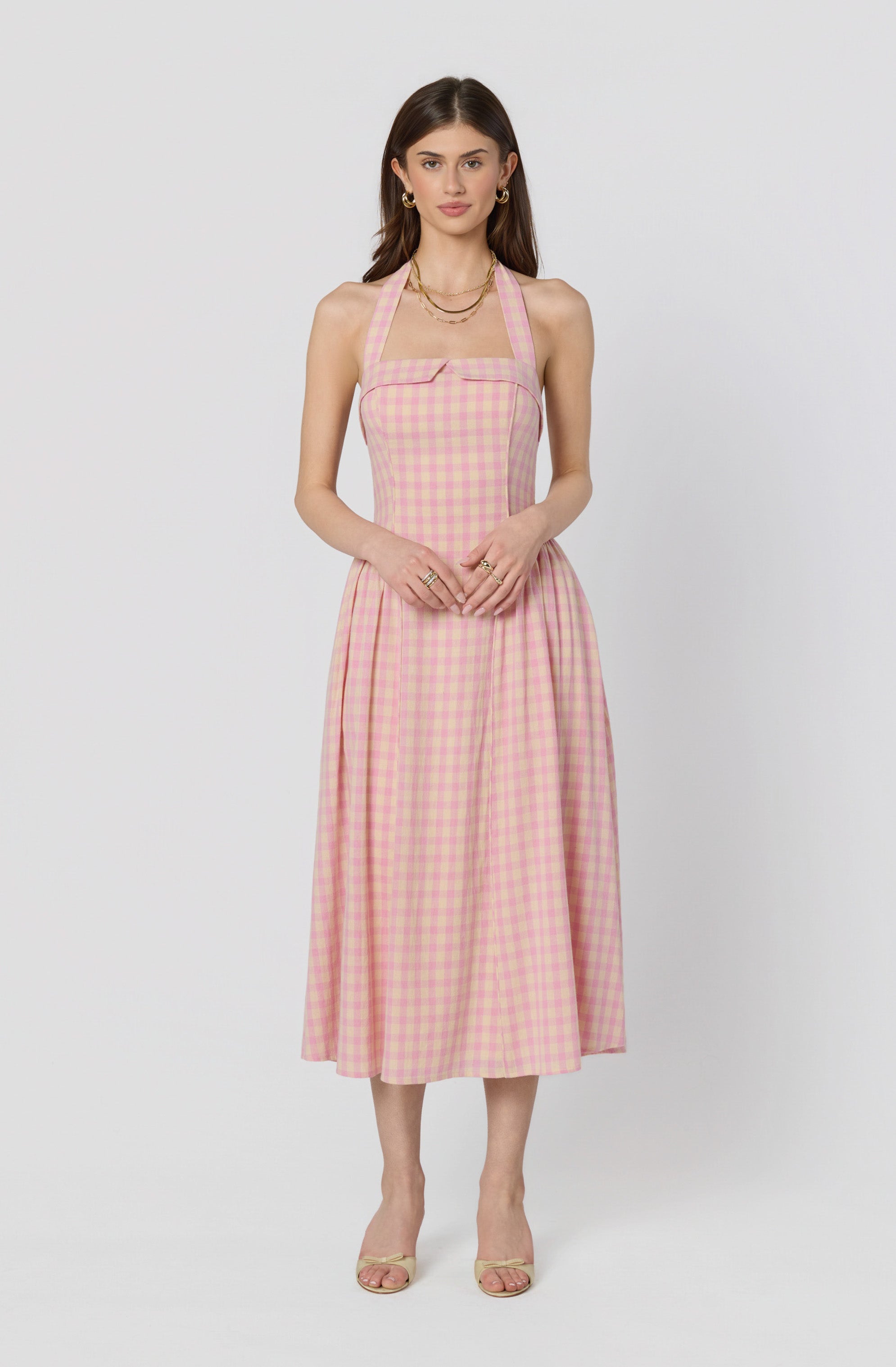 Marianna Halter Midi Dress