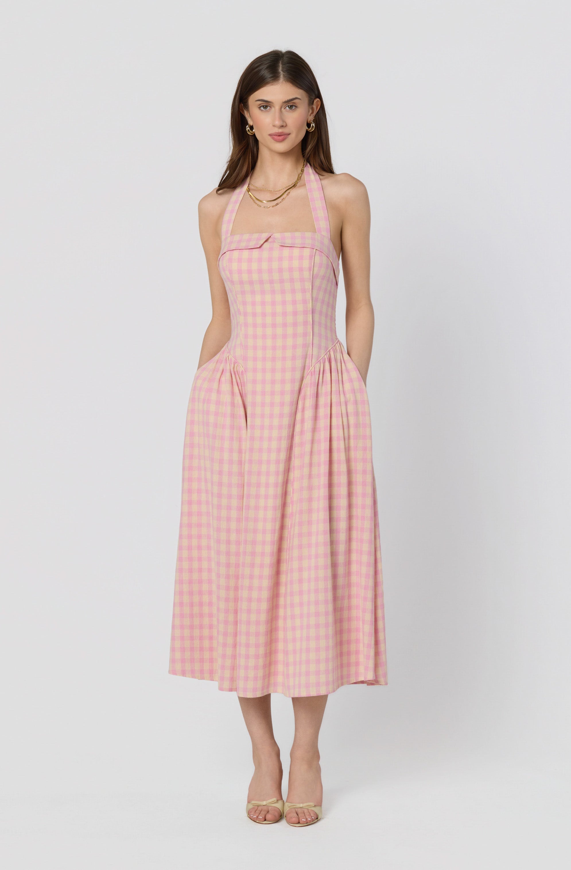 Marianna Halter Midi Dress