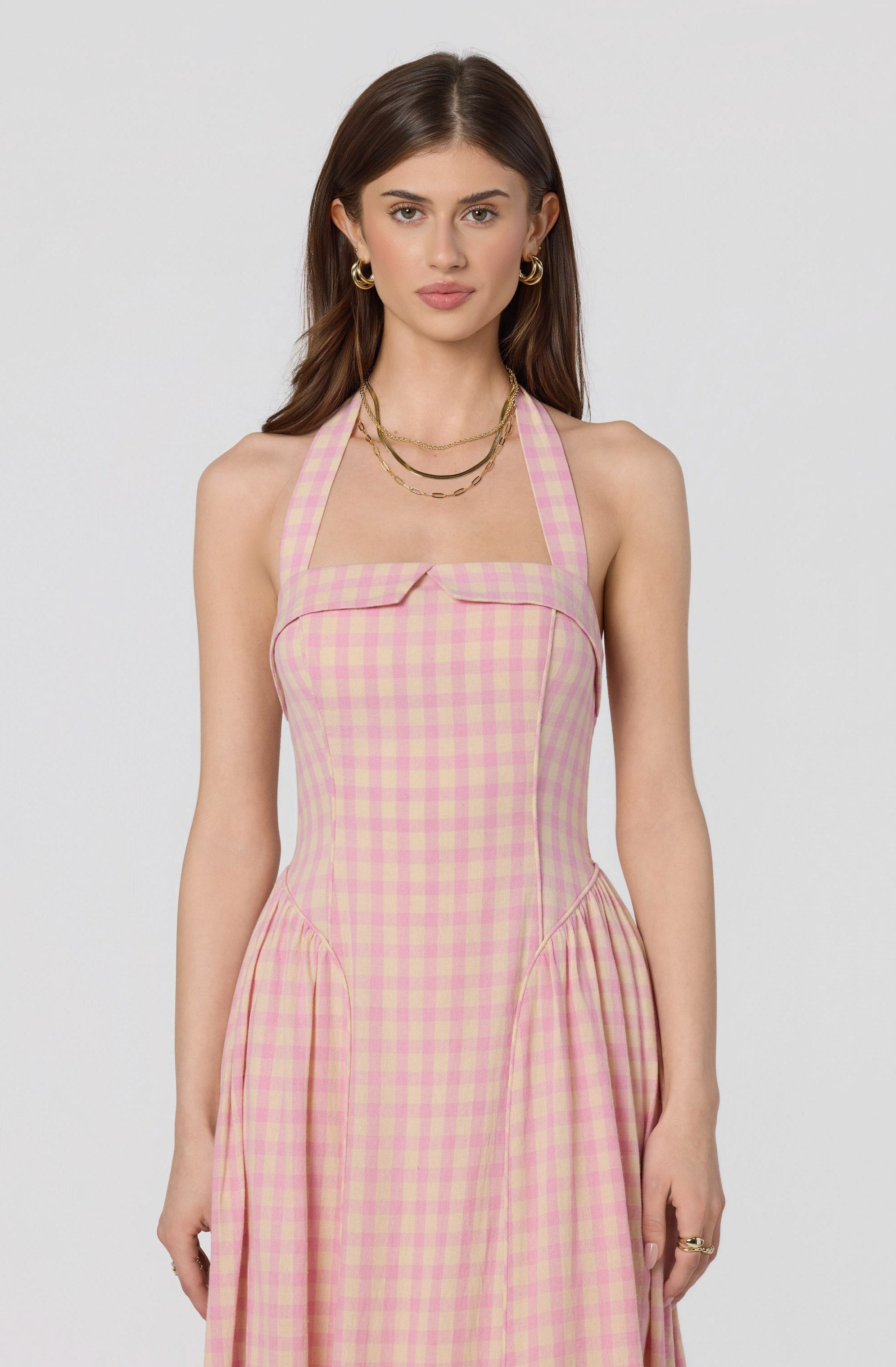 Marianna Halter Midi Dress