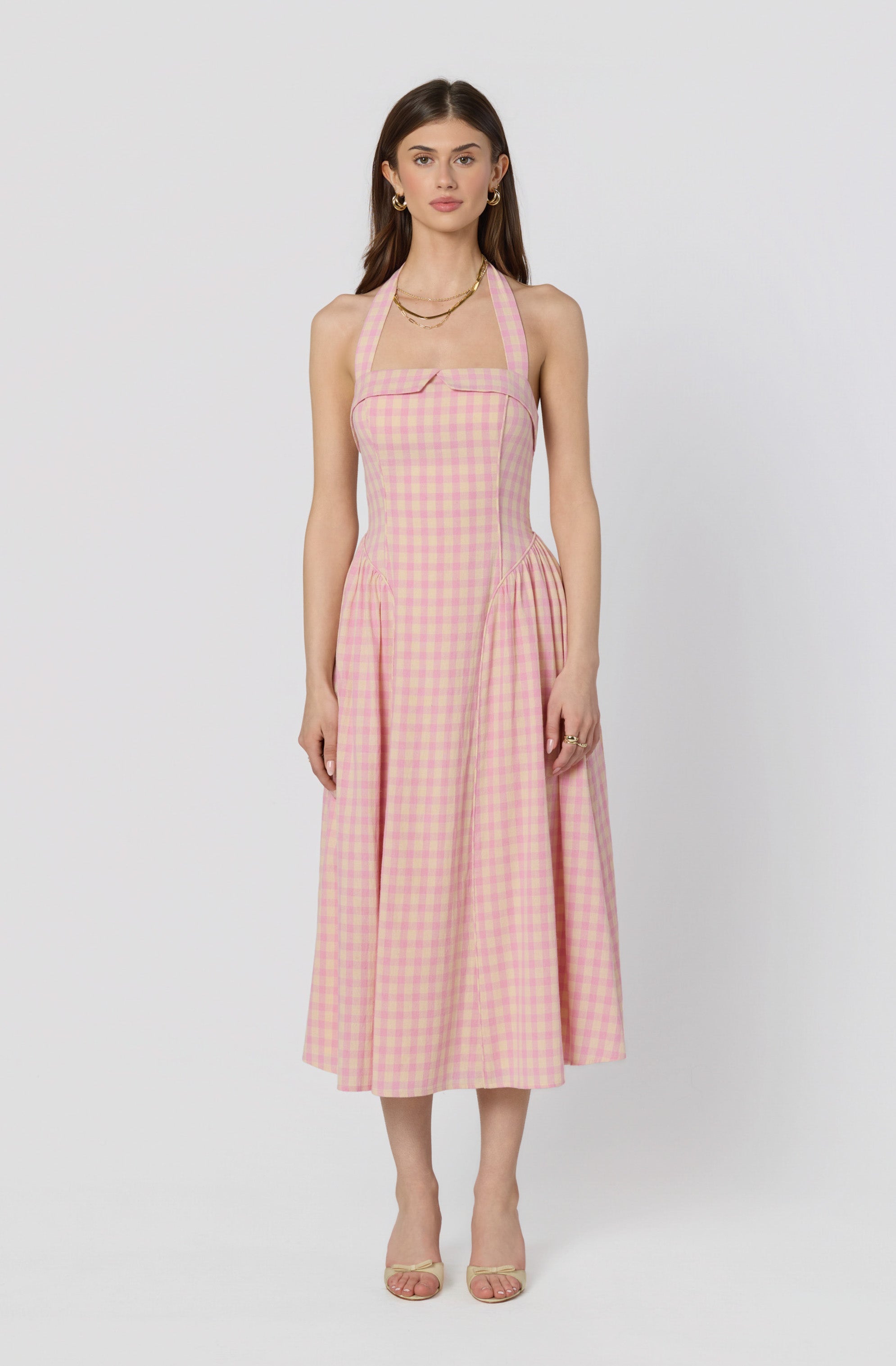 Marianna Halter Midi Dress