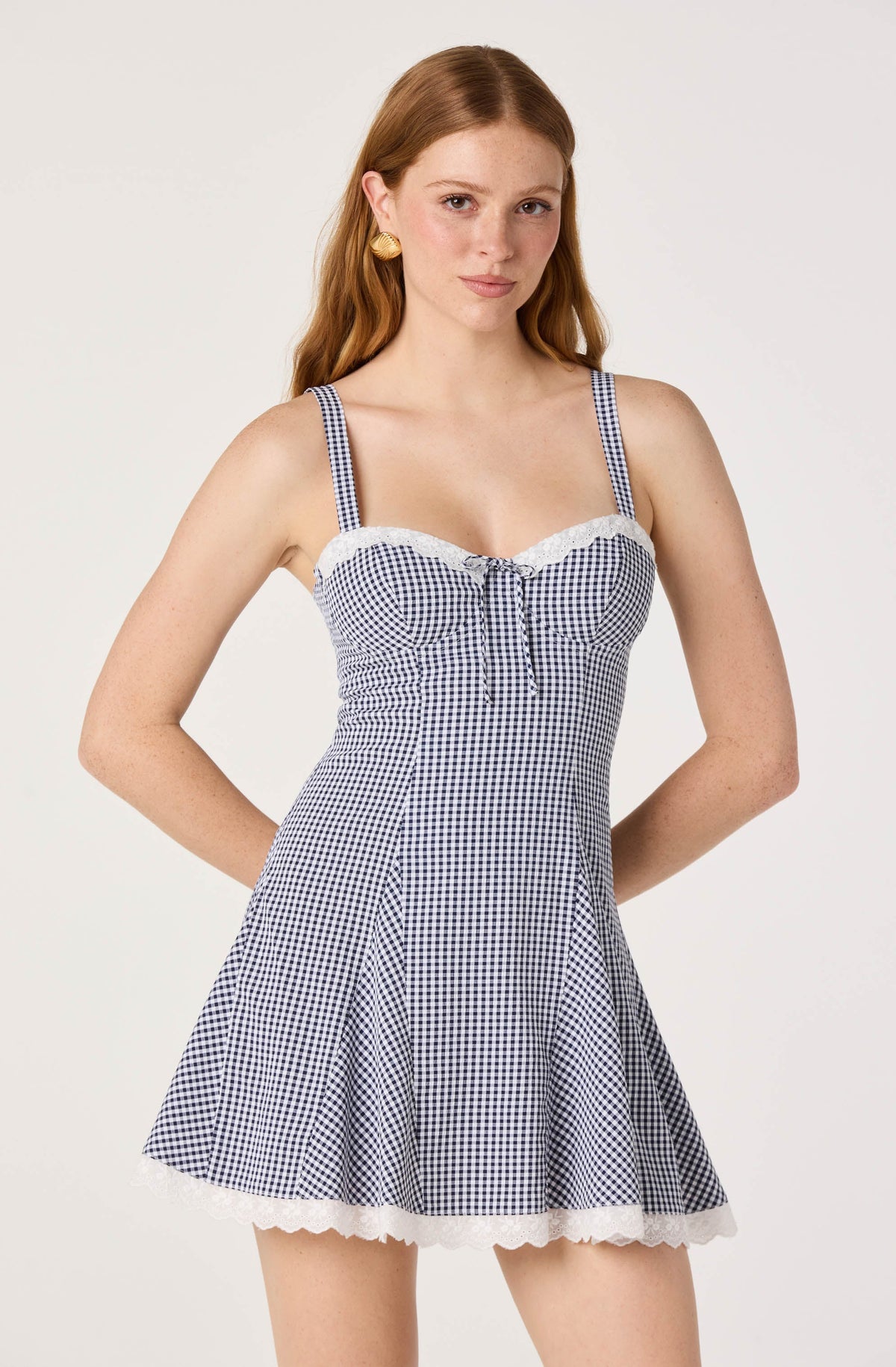 Nicolette Gingham Mini Dress