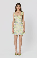 Mara Floral Ruffle Mini Dress
