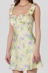 Mara Floral Ruffle Mini Dress