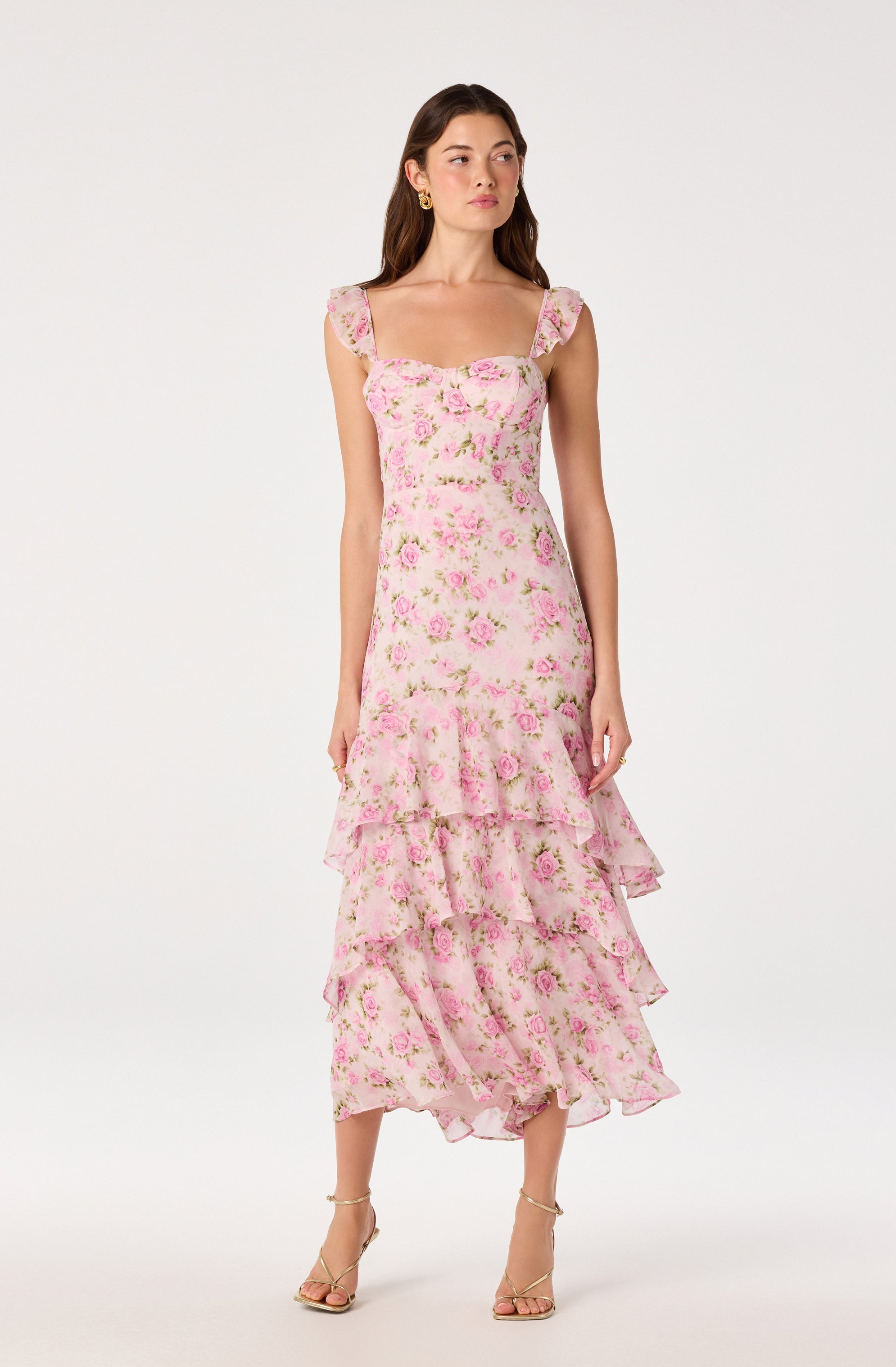 Alcina Tiered Midi Dress