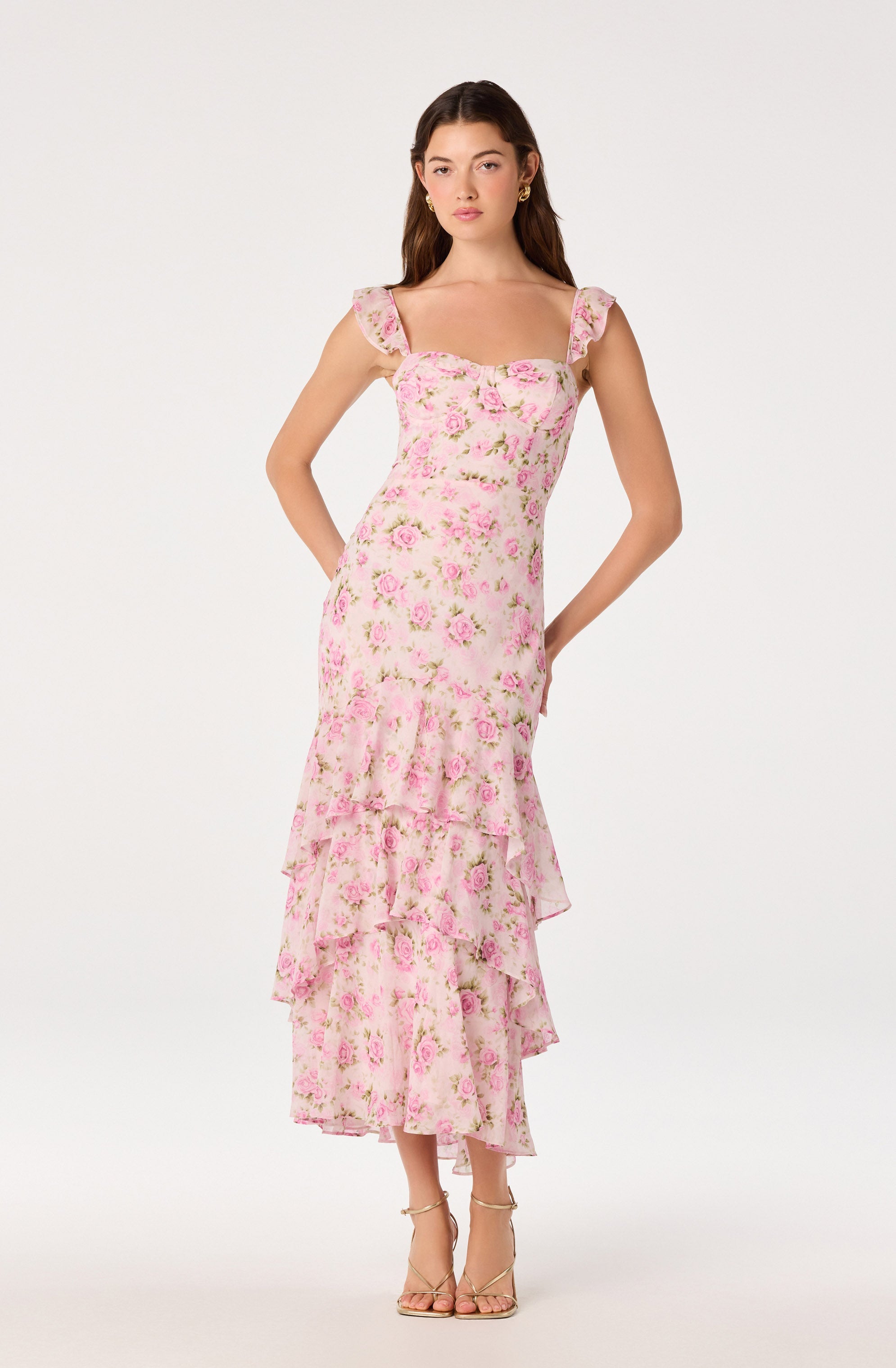 Alcina Tiered Midi Dress