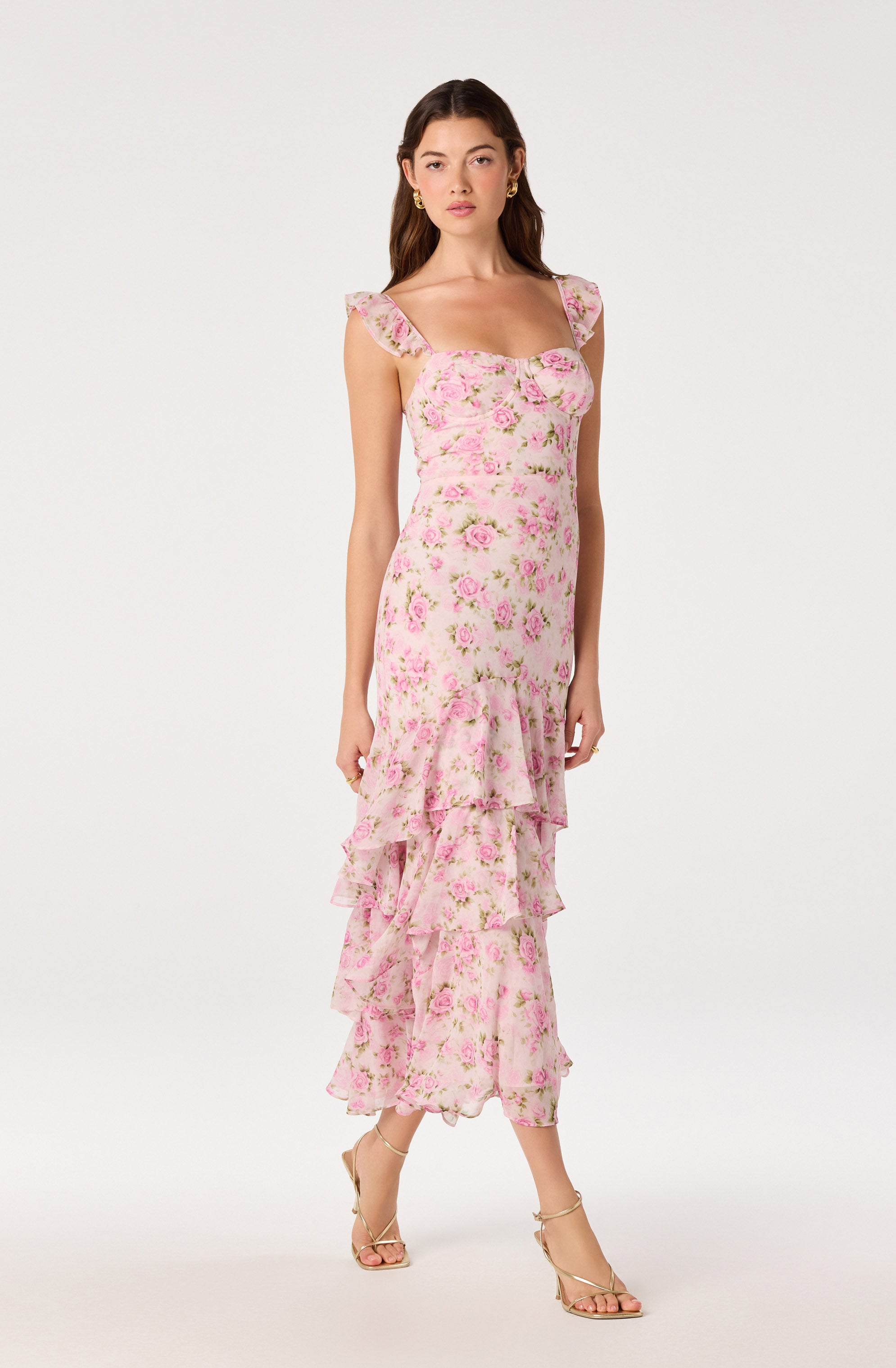 Alcina Tiered Midi Dress