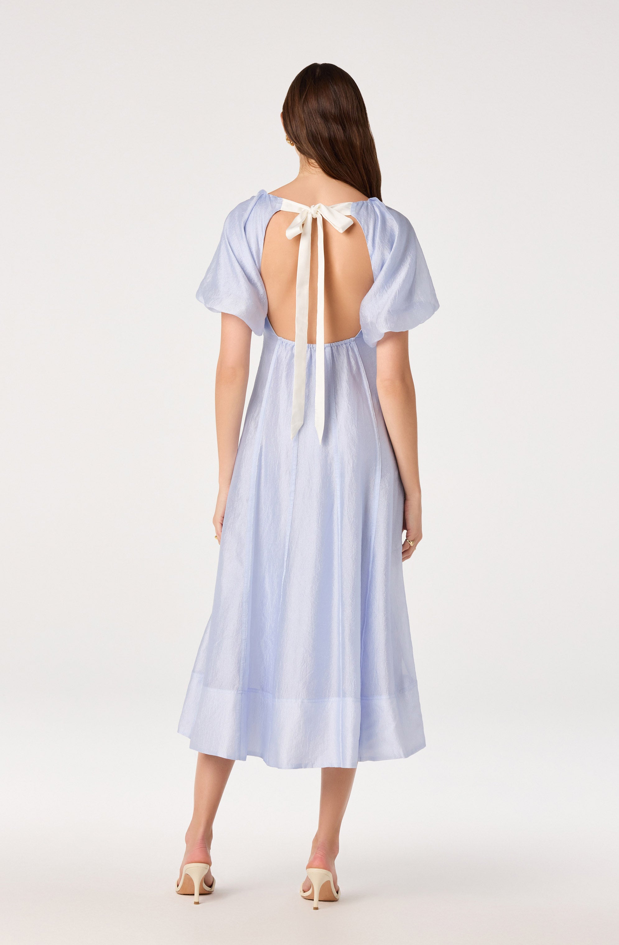 Kathaleya Puff Sleeve Midi Dress