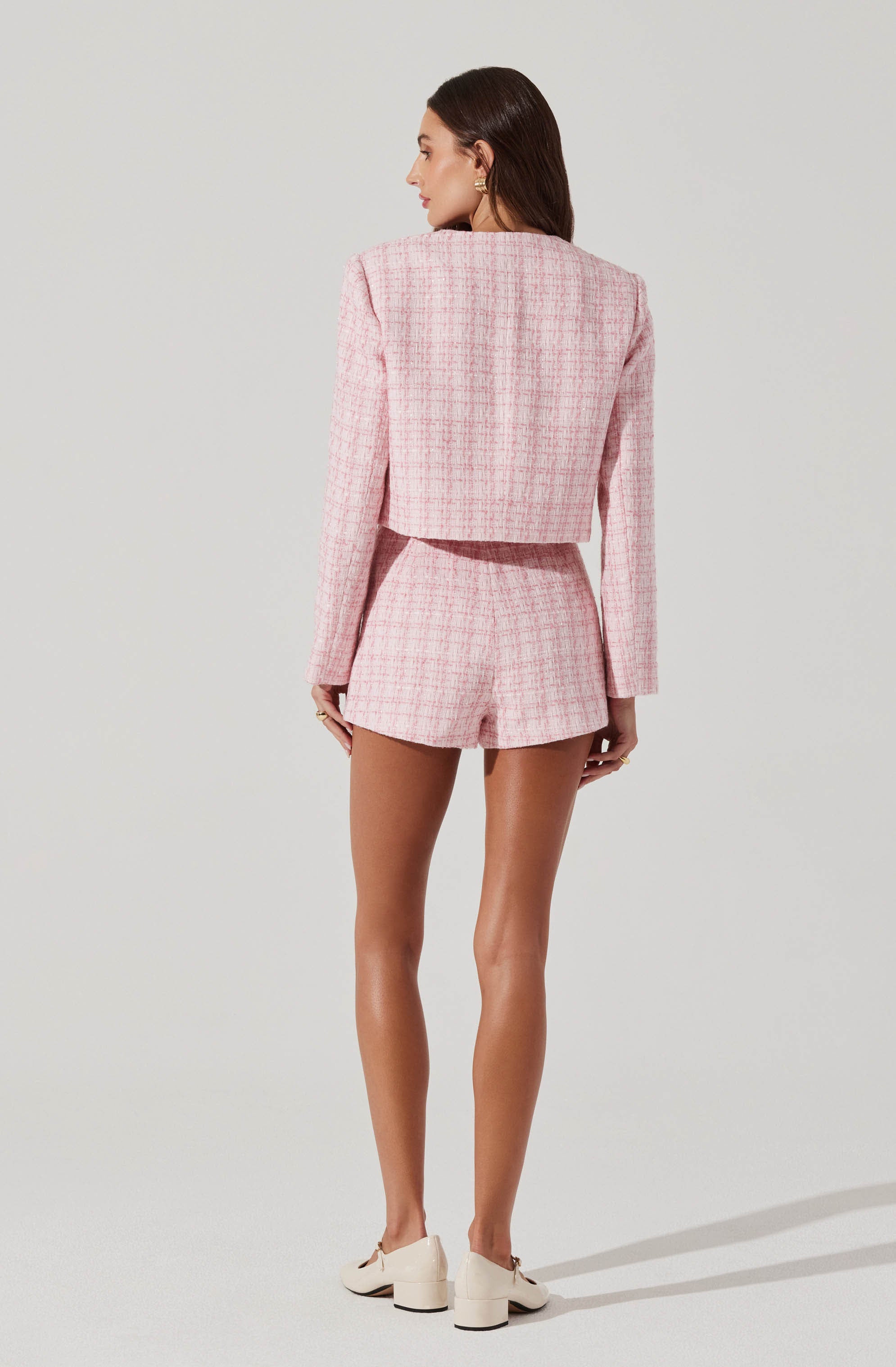 Tweed Mini Shorts