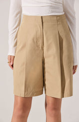 Tailored Pleated Bermuda Shorts