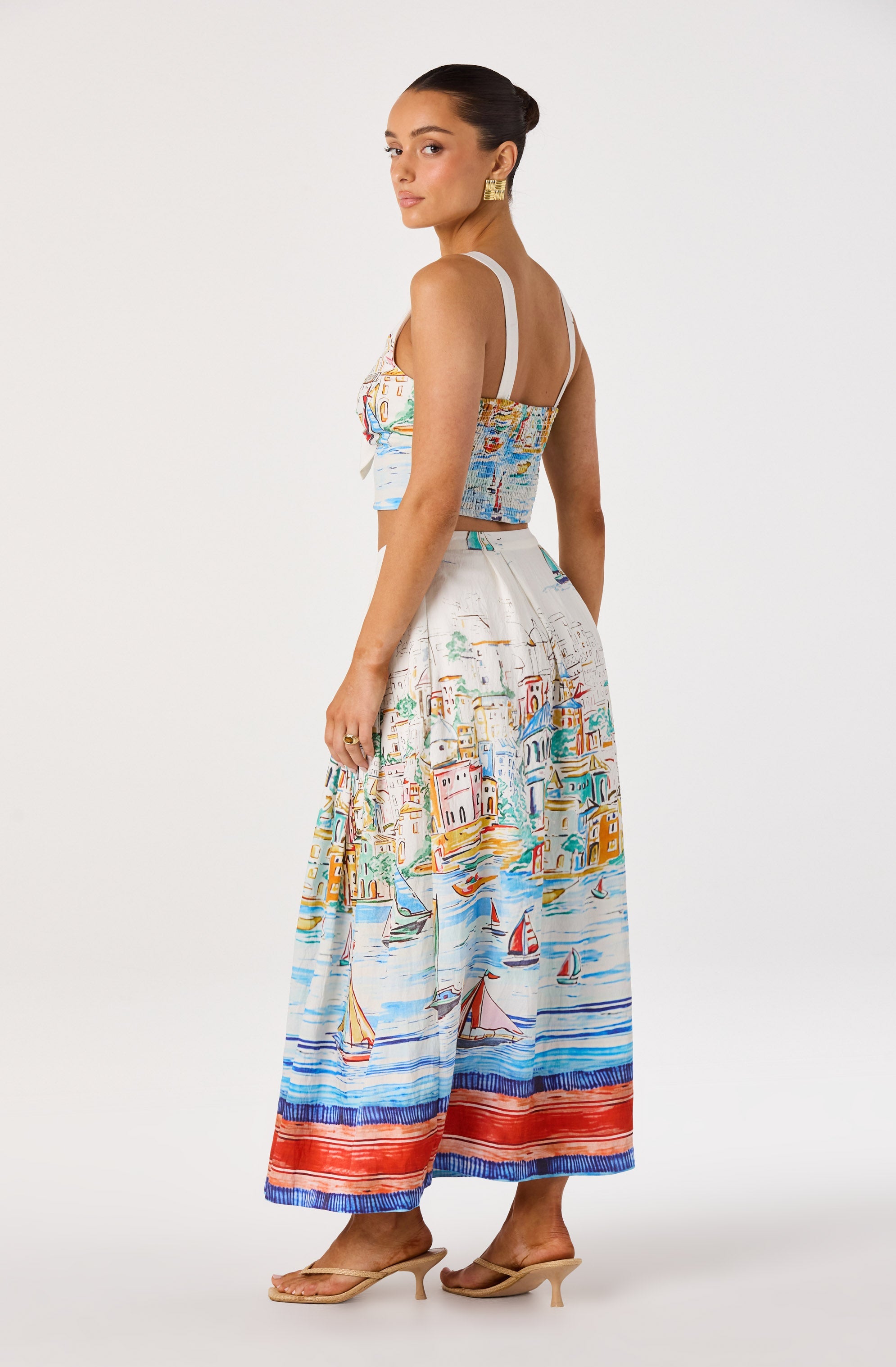 Wendy Pleated Midi Skirt
