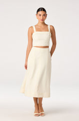 Kinslee A-Line Midi Skirt