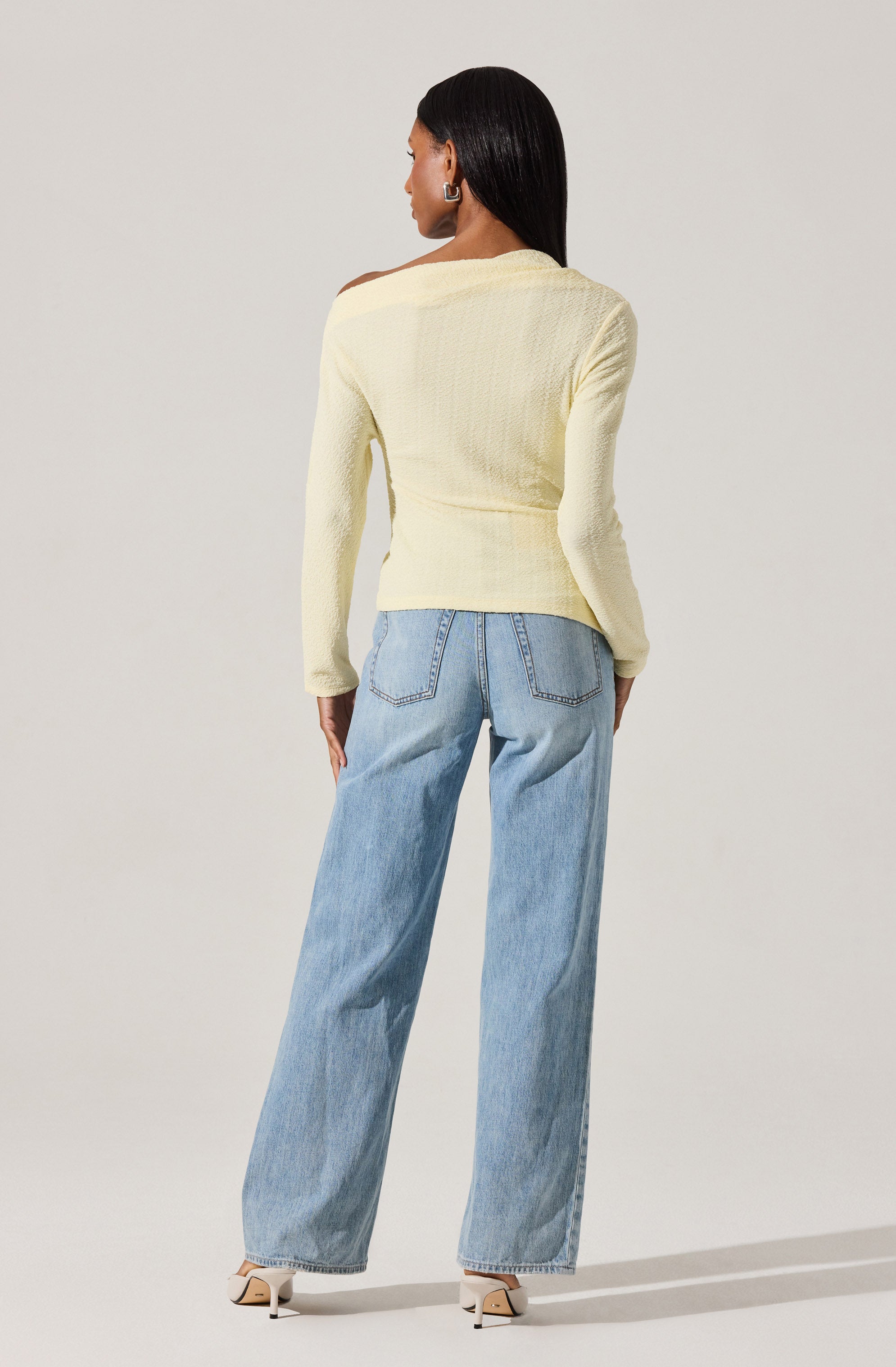 Textured Off Shoulder Top