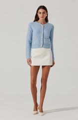 Textured Patch Pocket Cardigan