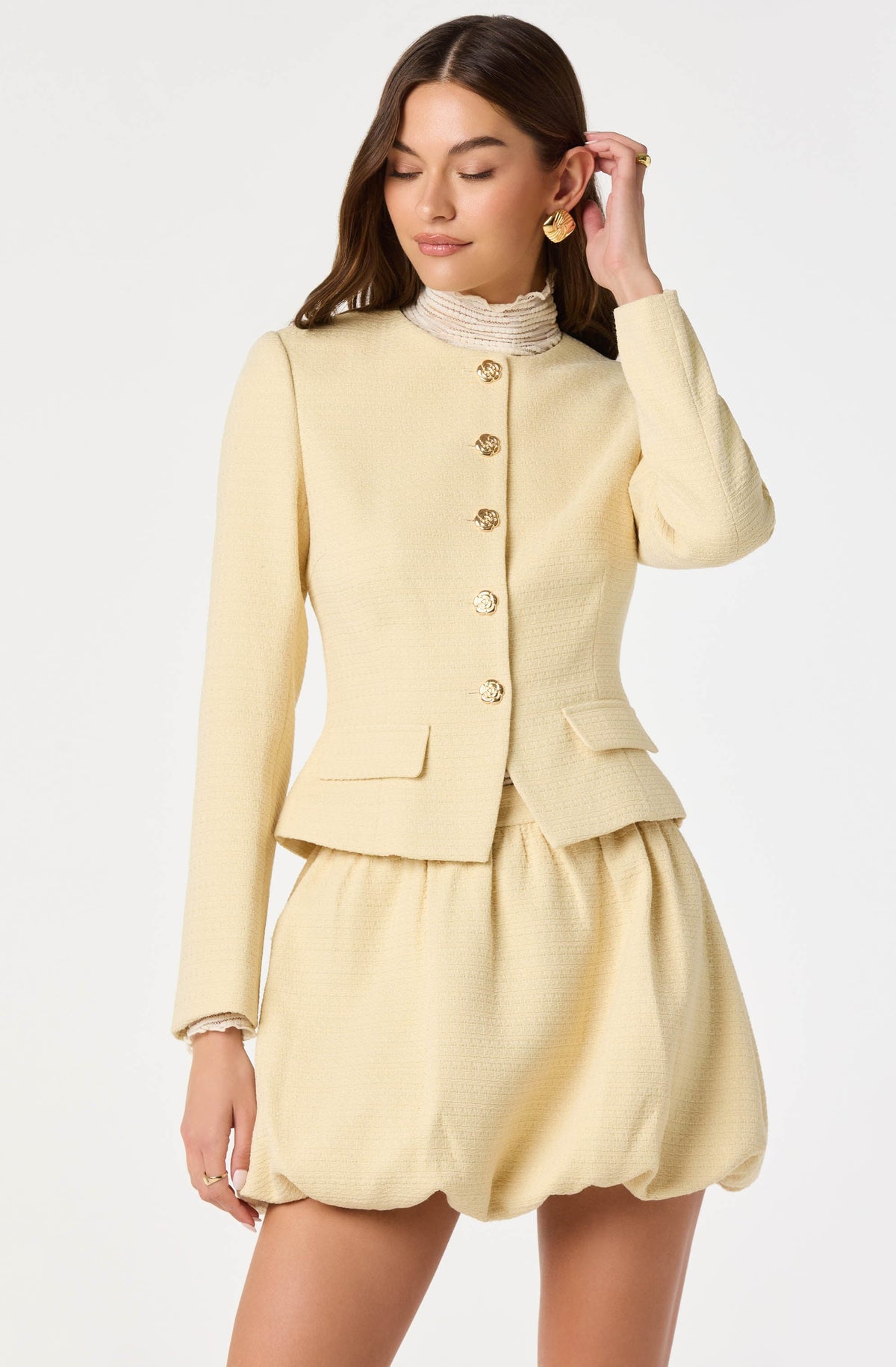 Tweed Tailored Blazer Jacket