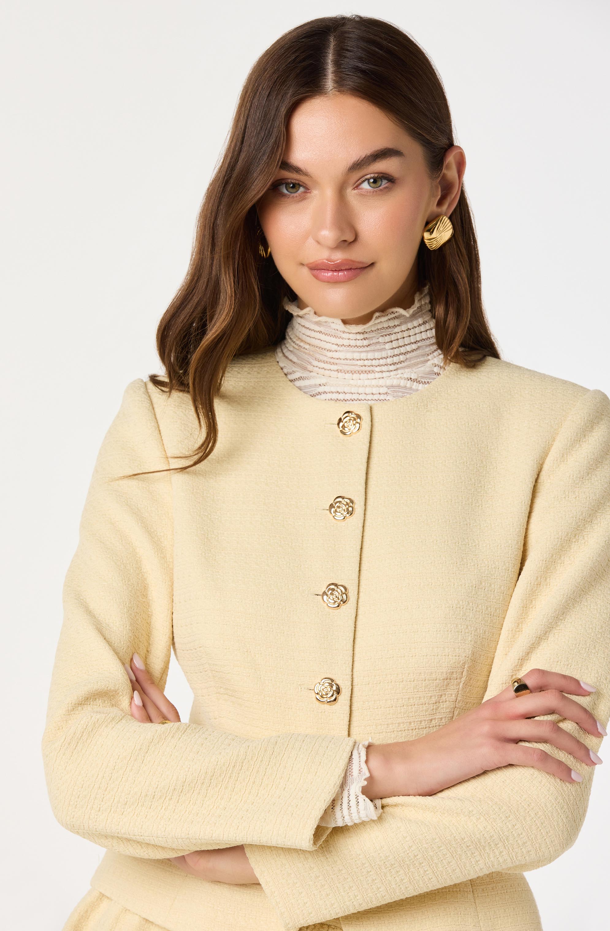 Tweed Tailored Blazer Jacket