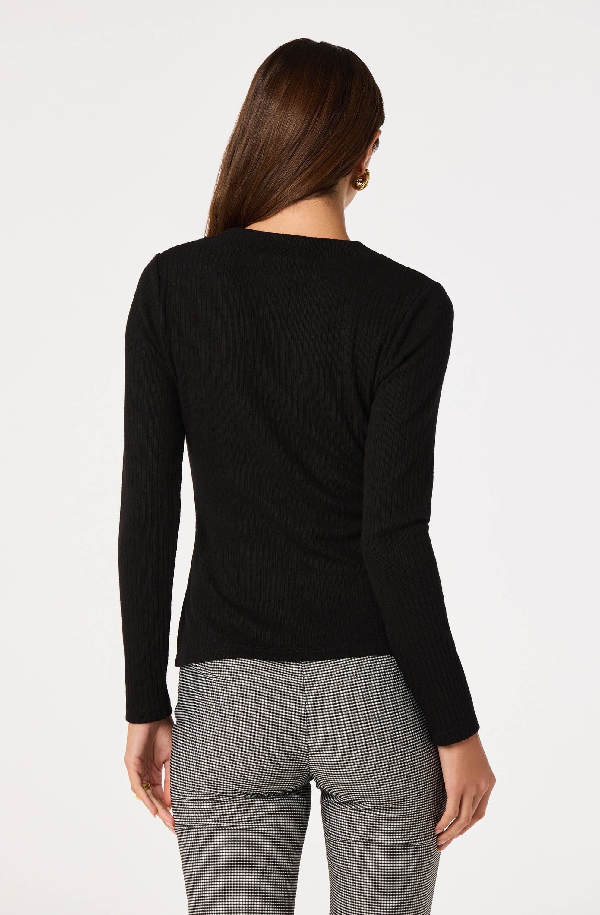 Mckenzie Ribbed V-Neck Cardigan