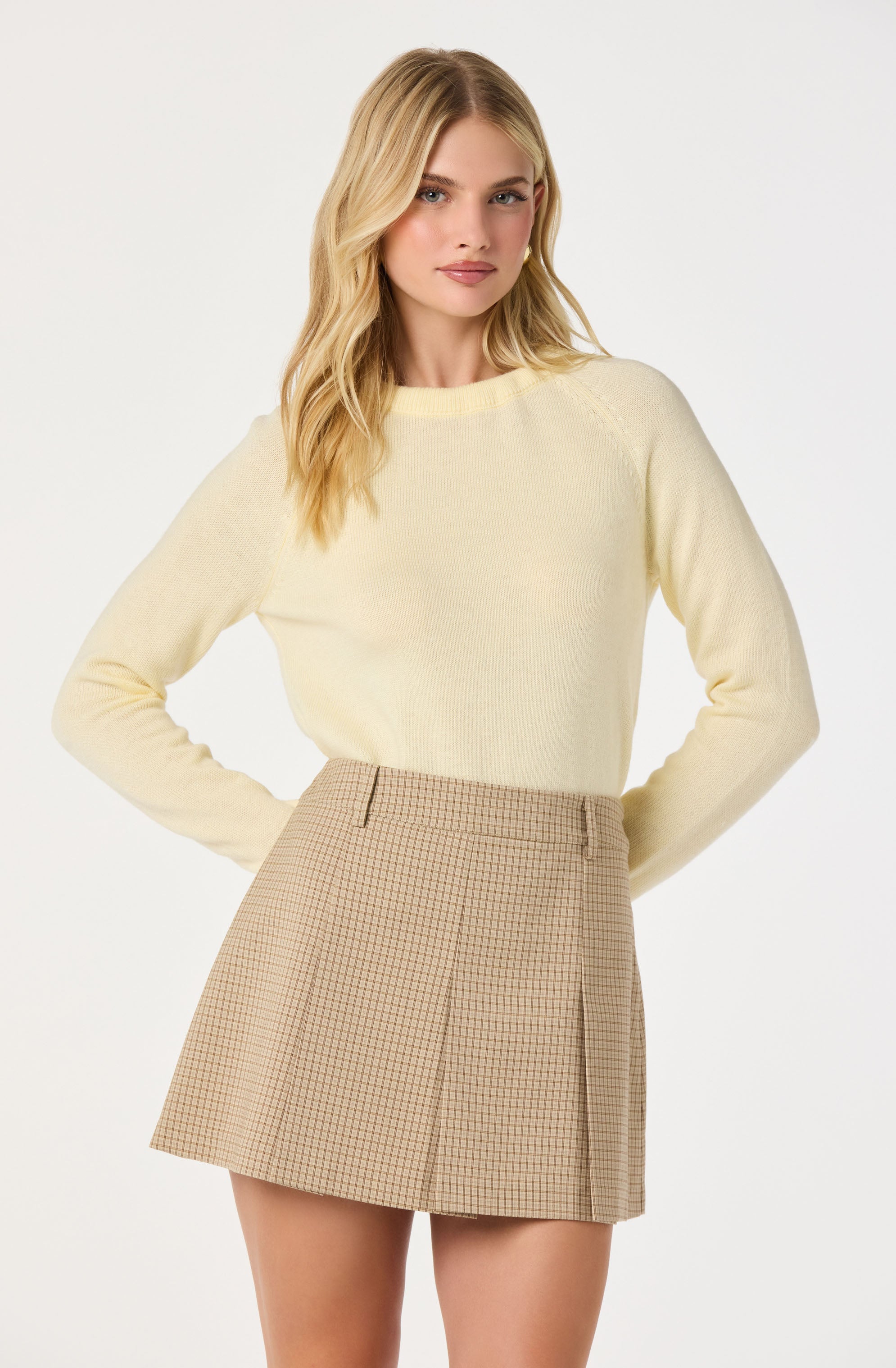 Tie-Back Organza Bow Sweater