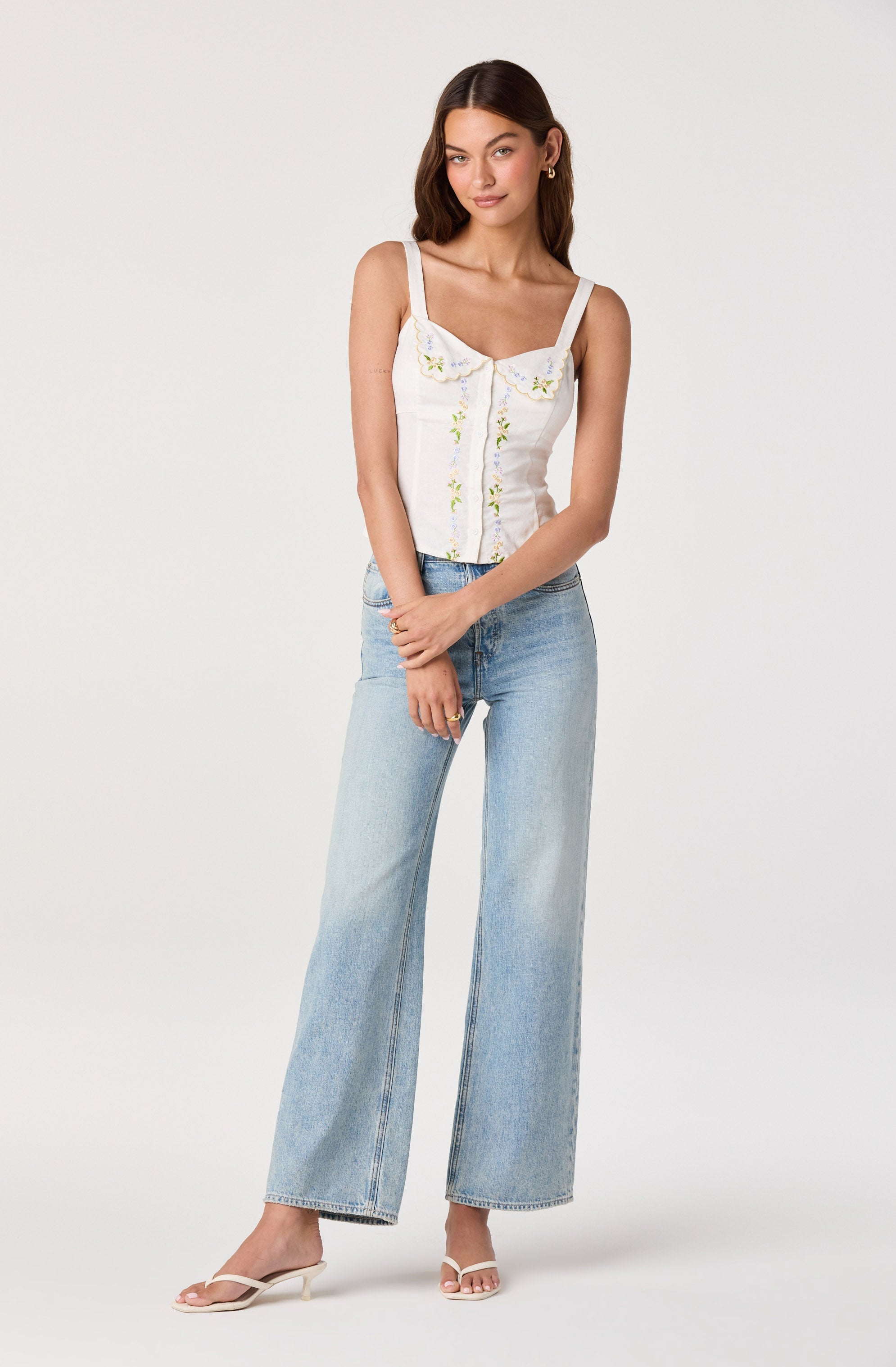 Shaya Floral Embroidered Top