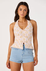 Julia Floral Halter Top