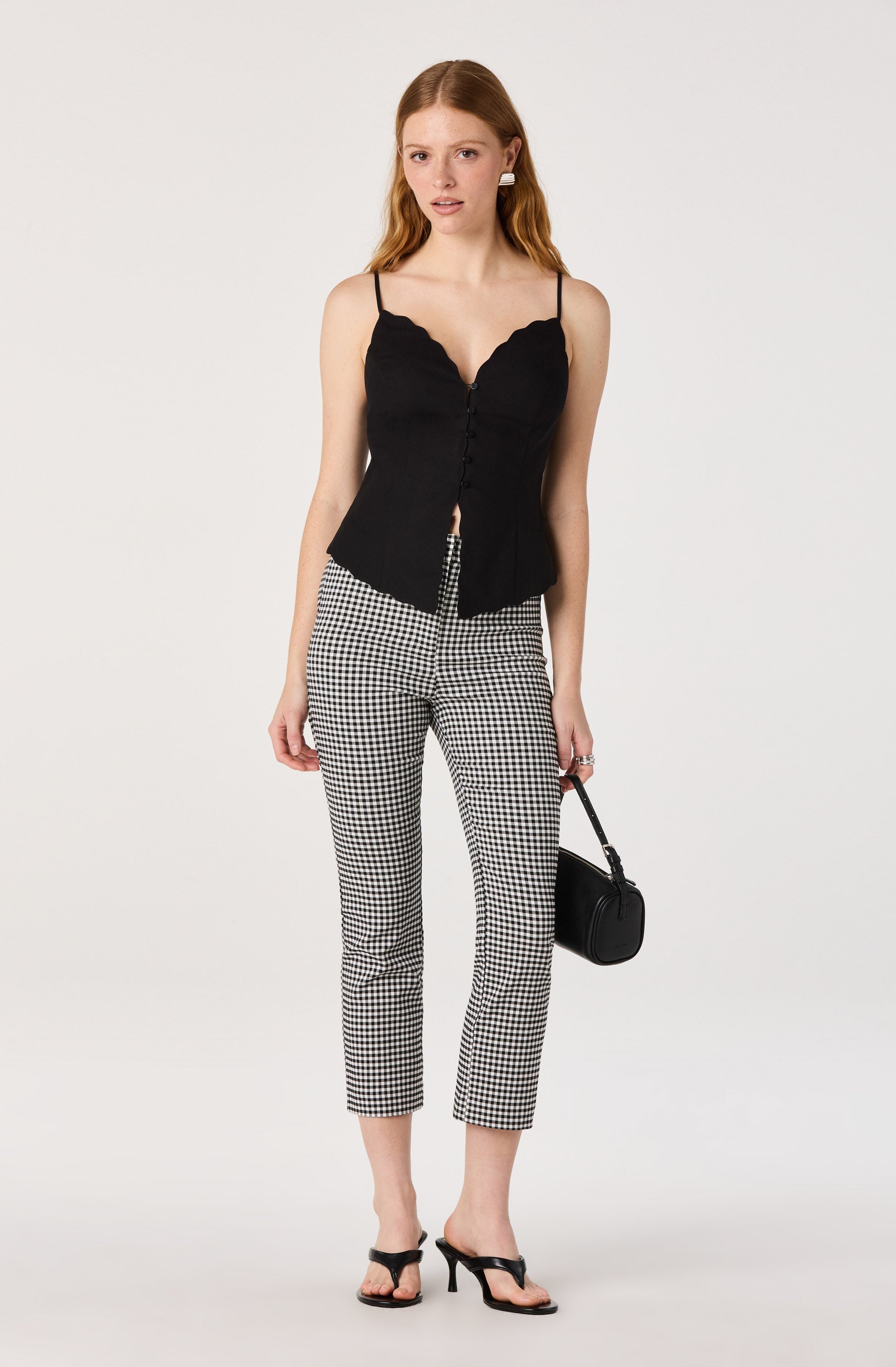 Odette V-Neck Button-Front Tank Top