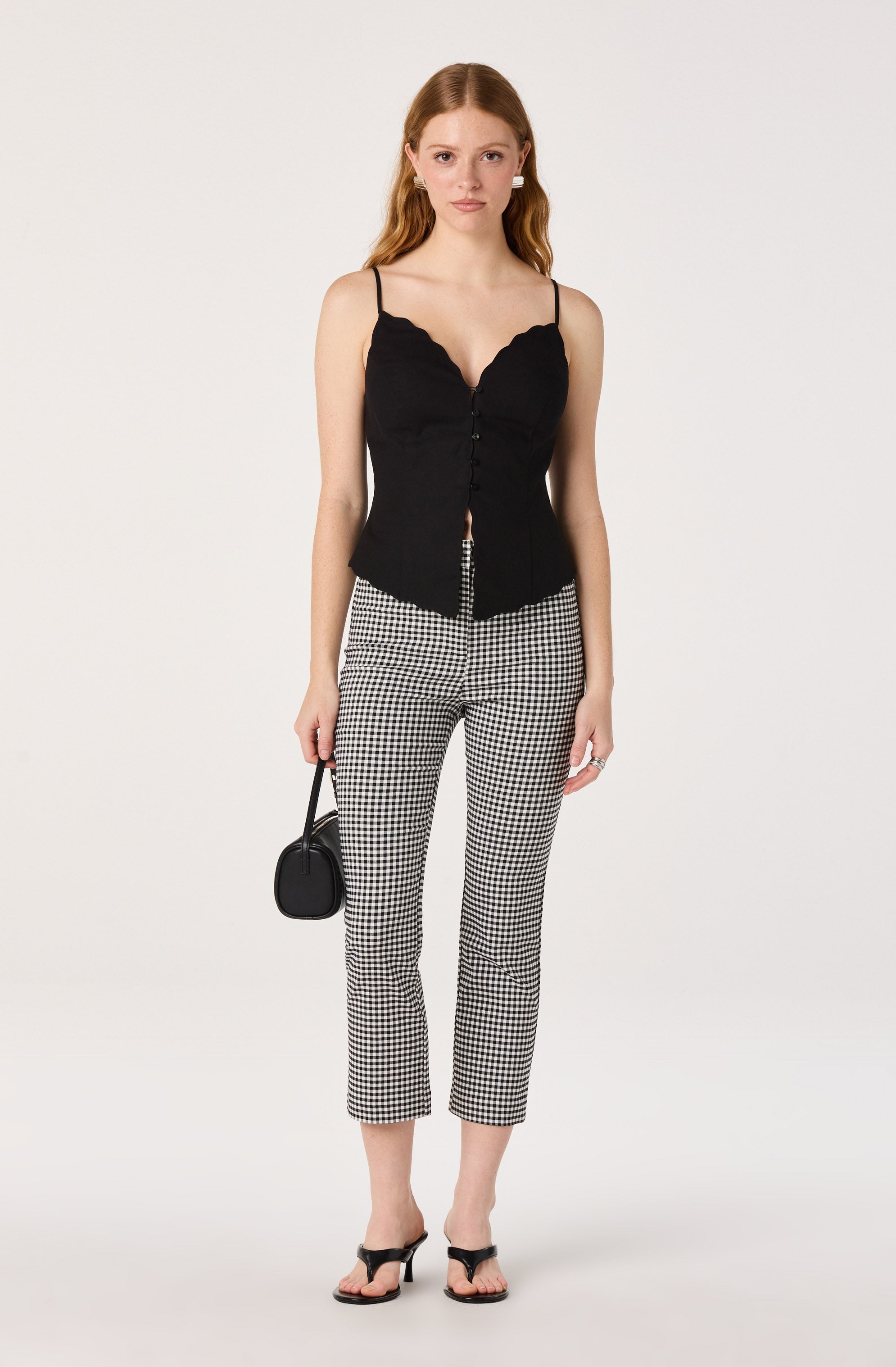 Odette V-Neck Button-Front Tank Top
