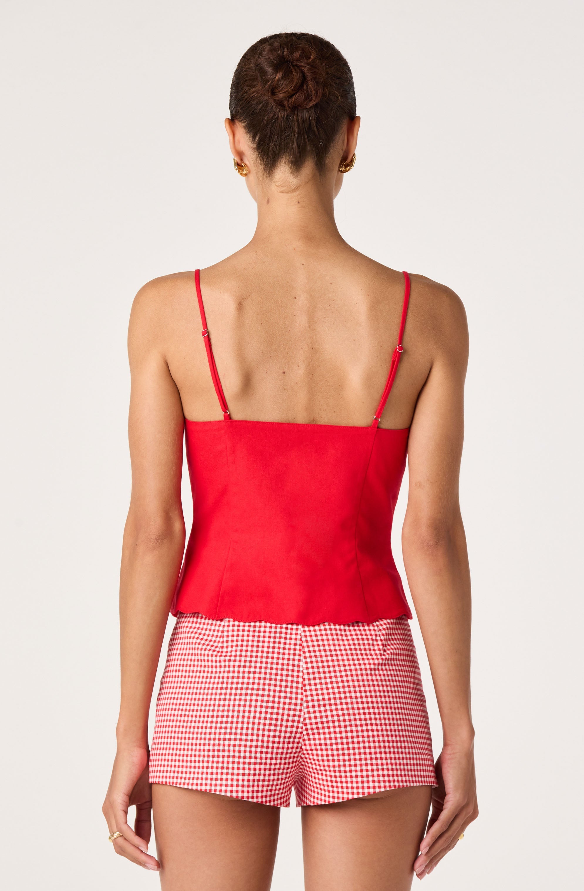 Odette V-Neck Button-Front Tank Top